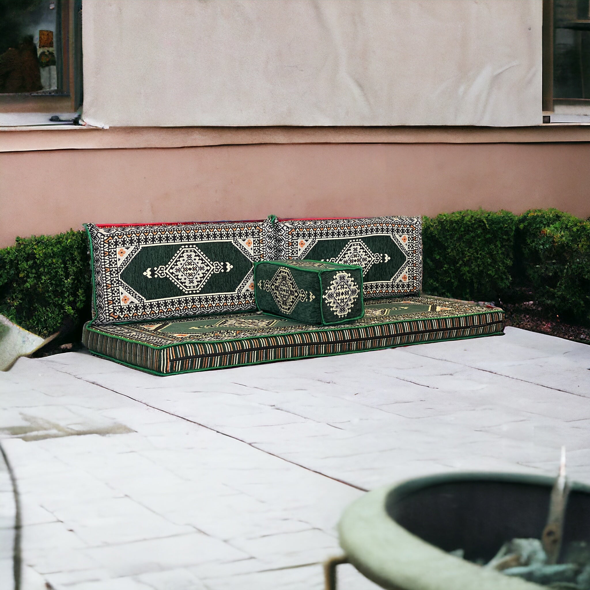 Bilal Rgs Arabic Majlis Living Sofa Sets - Handmade Arabic Seating at Bilal Rugs