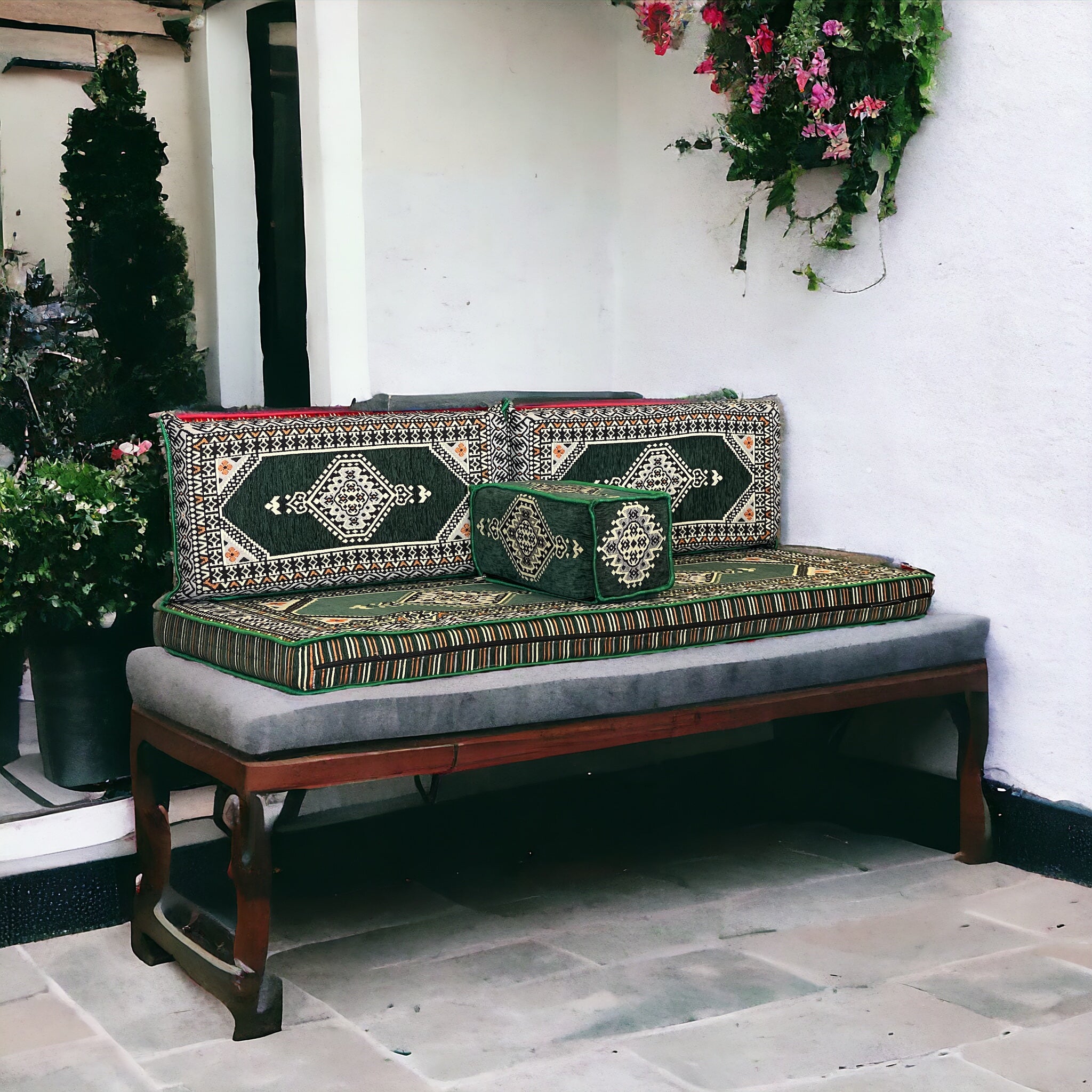 Bilal Rgs Arabic Majlis Living Sofa Sets - Handmade Arabic Seating at Bilal Rugs